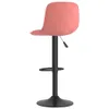 The Living Store Barhocker 2 Stk. Rosa Samt Produktbild-Vorschau 7