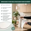 Porte-rouleau de cuisine eluno en acier inoxydable et métal Voir les images du produit 3