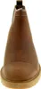 A close-up, front-facing view of a brown leather Chelsea boot. Anteprima dell’immagine prodotto