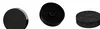 A collage of three images of a black circular activated carbon filter. Anteprima dell’immagine prodotto