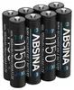 ABSINA 8x AAA ricaricabili 1150 NiMH - Batterie AAA Micro Anteprima dell’immagine prodotto 1