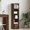 vidaXL Regál na knihy Hnědý dubový vzhled 31x24x127 cm Náhled obrázku produktu 3