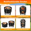 Izrielar Smoker Údiareň Gril na drevené uhlie Údiareň 3 v 1 Náhľad obrázku produktu 6