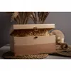 Pudełko Drewniane Kufer Z Zamkiem 34,5x25x19,2 cm Podgląd zdjęcia produktu 8