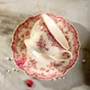 HOMLA LOURRY Tasse mit Untertasse rot 0,2 l Produktbild-Vorschau 5