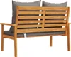 vidaXL Gartensofa 120 cm mit Kissen Massivholz Akazie Produktbild-Vorschau 6