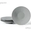 Teller Set 4-teiliges Keramik Ø21,3 cm – Essteller, Kuchen- Produktbild-Vorschau 1
