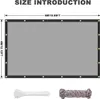 （4X6M）Schwarz Halbtransparent Sonnenschutz PVC Plane, Produktbild-Vorschau 8