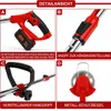 21V Akku Rasentrimmer mit 2 Akkus & Ladegerät, Räder, Produktbild-Vorschau 6