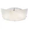 LED Deckenlampe, Muster, Glas weiß, quadratisch, L 40 cm Produktbild-Vorschau 2