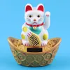 Glückskatze - Maneki-neko - Winkekatze Solar - ovaler Produktbild-Vorschau 9