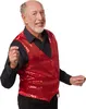 Pailletten-Weste Herren - rot, XXL Produktbild-Vorschau 4