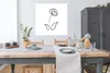 MuchoWow® Poster Strichzeichnung - Tulpen - Blume 100x100 Produktbild-Vorschau 3