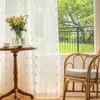Gardinen Transparent 2er Set Weiß mit Pompons Vorhang Produktbild-Vorschau 5