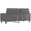 2-Sitzer-Sofa Grau 140 cm Kunstleder Produktbild-Vorschau 5