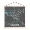MuchoWow® Textilposter Stadtplan - Deutschland - Blau - Produktbild-Vorschau 1
