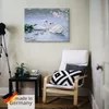 ARTland Leinwandbild Stolze Schwanenfamilie Größe: 40x30 cm Produktbild-Vorschau 5