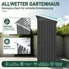 UISEBRT Metalowa szopa ogrodowa 6x4 ft z dachem spadzistym, Podgląd zdjęcia produktu 4