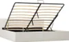 vidaXL Úložná postel Hydraulic White Faux Leather 180×200 Náhled obrázku produktu 1