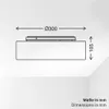 Briloner LED Deckenlampe Stoffschirm Ø30x10,5 cm Rund 16W Produktbild-Vorschau 9