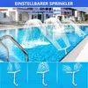 Poolbrunnen Doppelkopf mit LED-Beleuchtung, 360° Produktbild-Vorschau 5