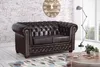 Edles Chesterfield Sofa 2 Sitzer in Kunstleder Vintage Produktbild-Vorschau 1