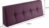 A purple tufted wedge cushion for pallet furniture, with dimensions indicated. Produktbild-Vorschau