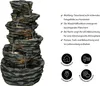 Dehner Gartenbrunnen Roccia, LED Beleuchtung warmweiß, Produktbild-Vorschau 2