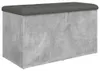 vidaXL Sitzbank mit Stauraum Betongrau 82x42x45 cm Produktbild-Vorschau 1