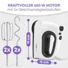 Clatronic Mixer mit kraftvollen 400 Watt-Motor | Handmixer Produktbild-Vorschau 2