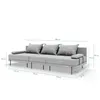 Gartenmöbel set Bahama Dunkelgrau 6 Personen Gartenlounge Produktbild-Vorschau 9