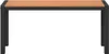 Gartenbank Braun 100 x 28 x 45 cm Stahl Produktbild-Vorschau 4
