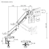 Monitorhalterung Federarm SPAE111 für 17-32 Zoll Monitore, Produktbild-Vorschau 6