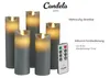 Candela Lights LED Kerzen 5er Set Stumpenkerze Grau Produktbild-Vorschau 5