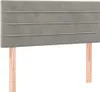 The Living Store LED Kopfteil Hellgrau 80x5x78/88 cm Samt Produktbild-Vorschau 4