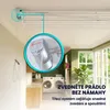 Stropní věšák na prádlo Foxydry Mini 128 cm šetří místo Náhled obrázku produktu 8
