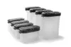 TUPPERWARE Grand pot à épices 270 ml (4) noir + petits pots Voir les images du produit 3