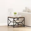 Konferenčný stolík vidaXL z údeného dubu 51 x 50 x 40 cm Náhľad obrázku produktu 2
