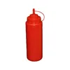 6 Stück rote Quetschflaschen 1 Liter Dosierflasche Produktbild-Vorschau 2