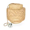 Boho hanglamp, bamboe, diameter 40 cm, E27, wit/bruin Productafbeelding-voorbeeld 9