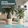 XXL Pflanzkübel „Millennium“ Ø59xH49 cm - 80L - Creme Weiß Produktbild-Vorschau 3