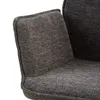 Homestyle4u 6 čalouněných židlí otočná židle žinylka šedá Náhled obrázku produktu 6