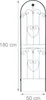 Relaxdays Rankgitter 2er Set, Metall, 180 x 50 cm, Produktbild-Vorschau 4