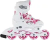 A white and pink inline skate with a floral pattern. Produktbild-Vorschau