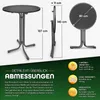 tillvex® Gastro Stehtisch klappbar Ø80cm anthrazit | Produktbild-Vorschau 5