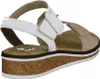 Rieker Damen Keil-Sandaletten Weiß/Beige Voir les images du produit 42