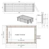 Piscina in legno AQUA 4.65 x 2.85 - H.1.24 m, sabbia, con Anteprima dell’immagine prodotto 5
