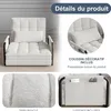 Verstellbares 5-Positionen-Schlafsofa in weißem Produktbild-Vorschau 6