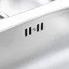 vidaXL Zlewozmywak dwukomorowy z sitkiem i syfonem ze stali Podgląd zdjęcia produktu 7