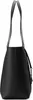 A black leather tote bag shown from the side against a white background. Podgląd zdjęcia produktu